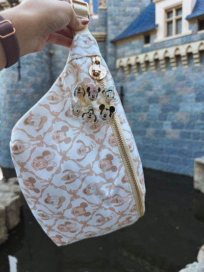 Neutral Girly Characters XL Belt Bag