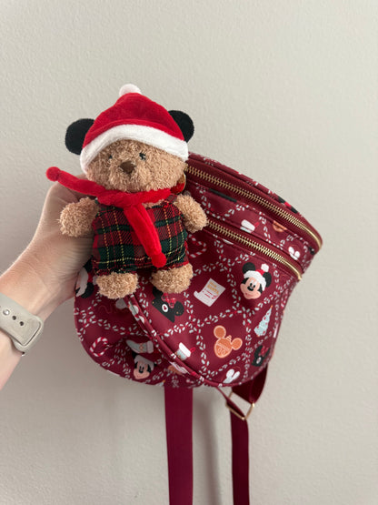 Holiday Bear Plush Bag Charm