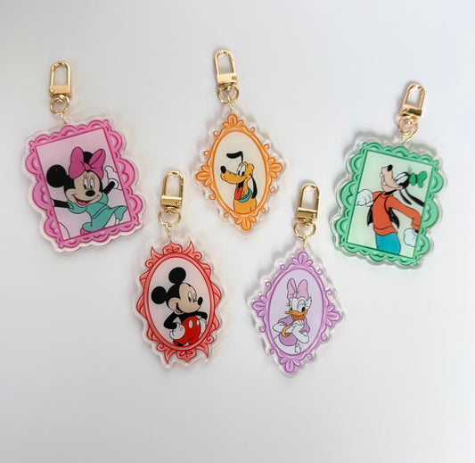Characters Acrylic Bag Charm Keychain