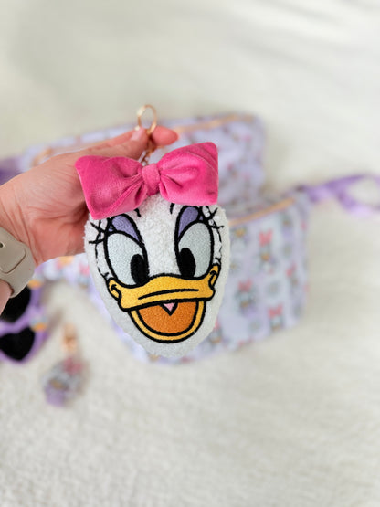 Daisy Girl Plush Bag Charm Keychain