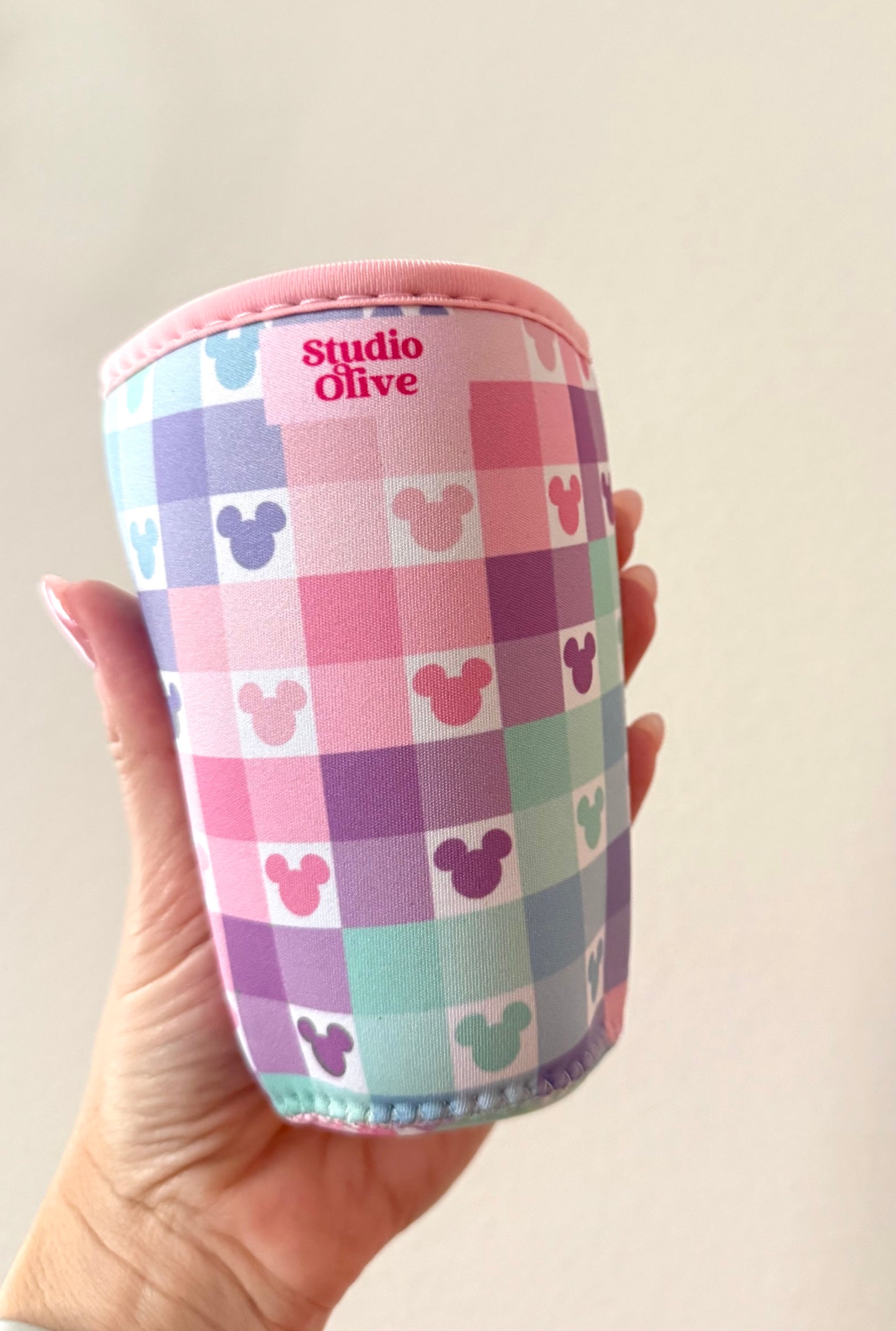 Colorful Checker Drink Sleeve