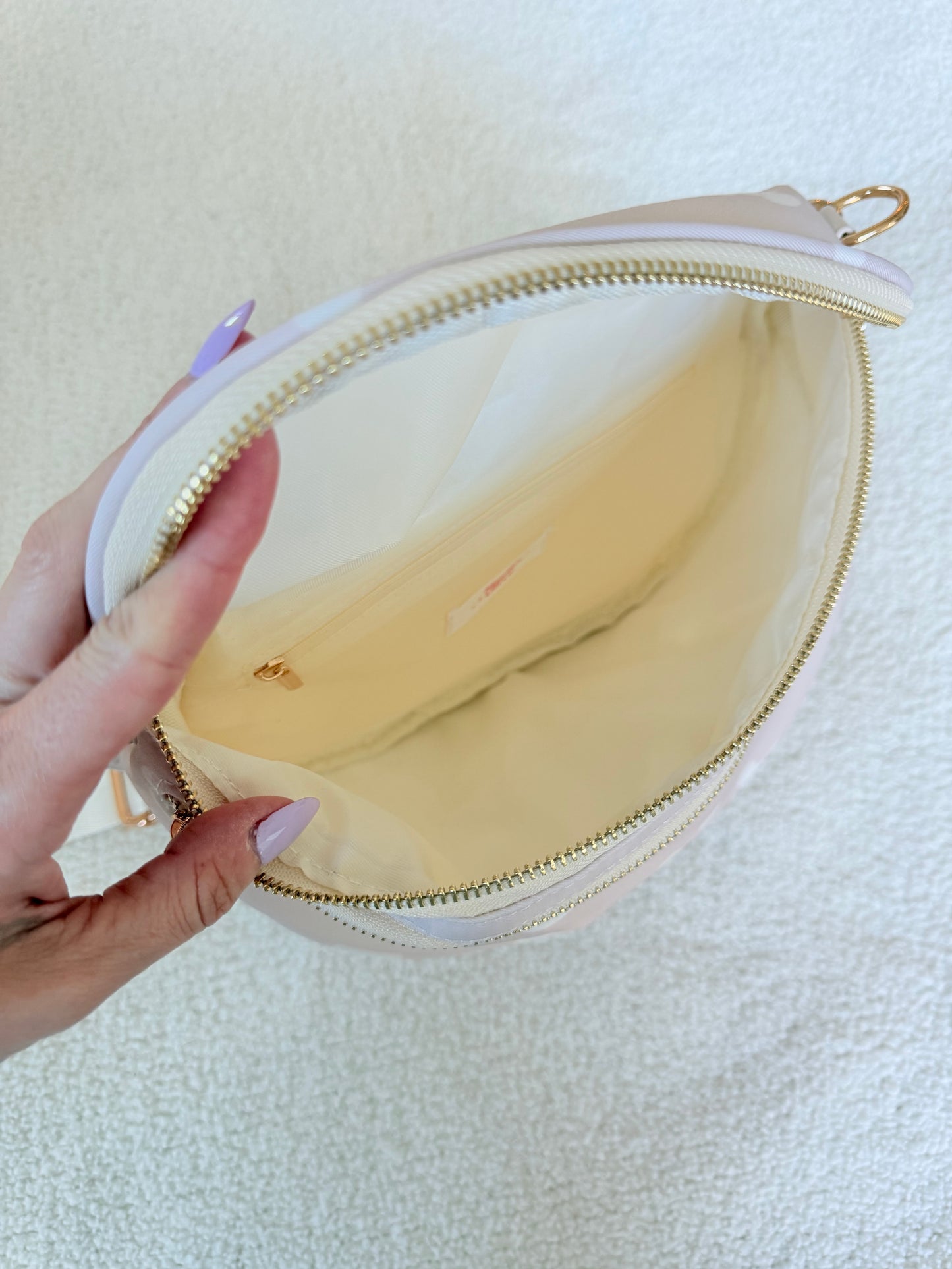 Neutral Beige Crossbody Bag