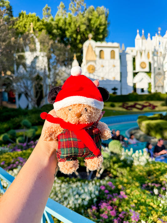 Holiday Bear Plush Bag Charm