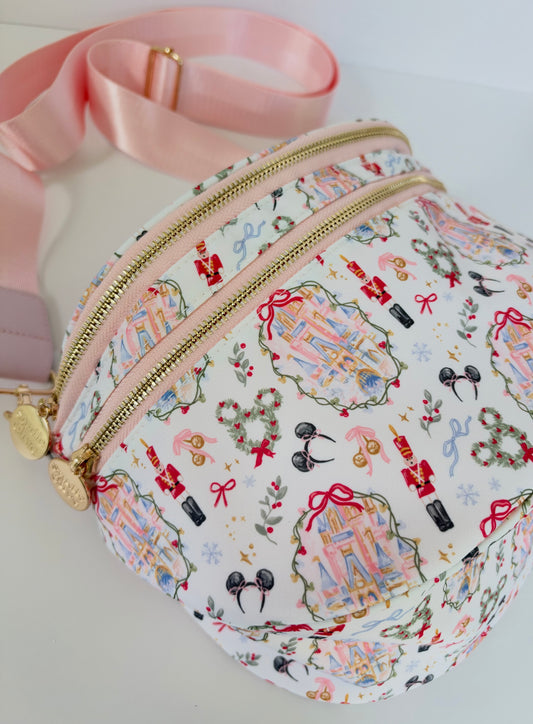 PREORDER Nutcracker Fairytale Double Zipper Crossbody Bag