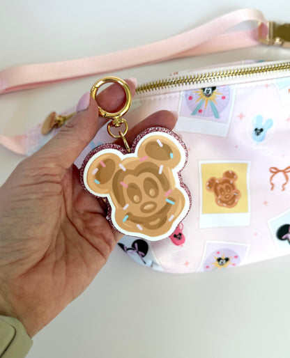 Acrylic Glitter Bag Charms