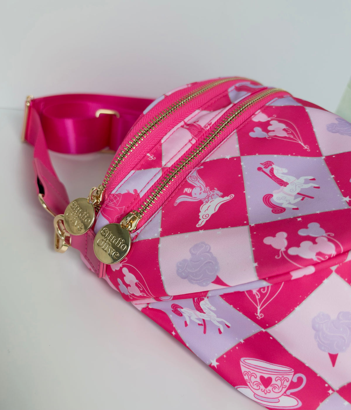 Fantasyland Double Zipper Crossbody Bag- Exclusive to Studio Olive