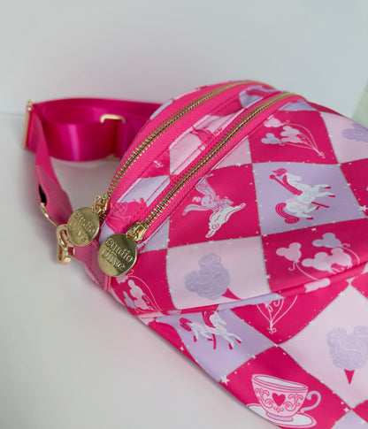 Fantasyland Double Zipper Crossbody Bag- Exclusive to Studio Olive