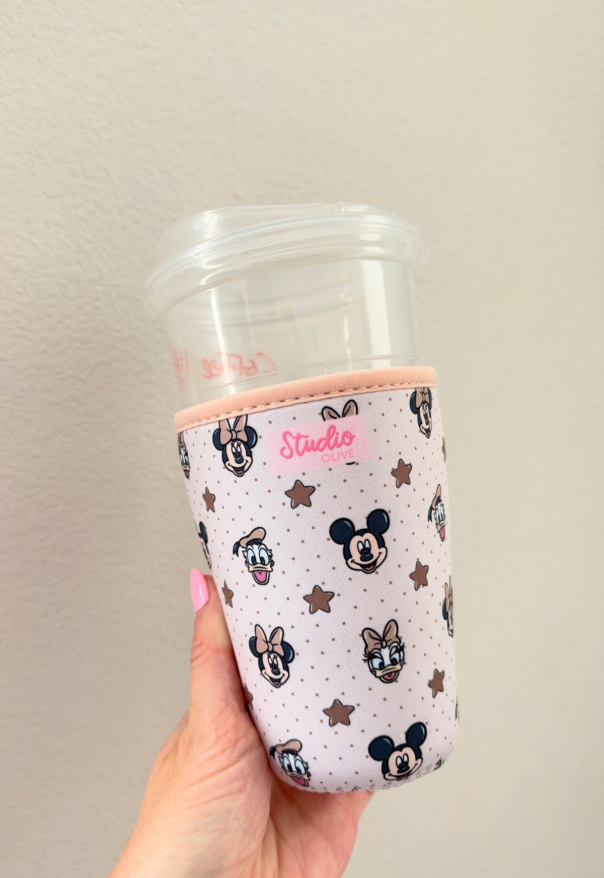 Characters Brown Drink Sleeve - Exclusive to Studio Olive