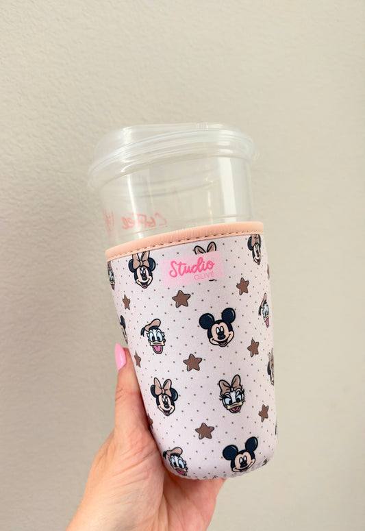 Characters Brown Drink Sleeve - Exclusive to Studio Olive