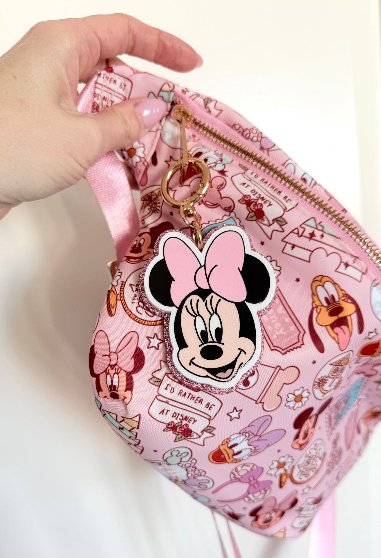 Acrylic Glitter Bag Charms