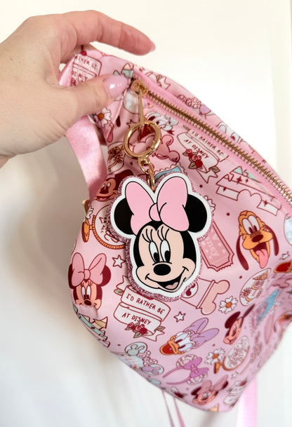 Acrylic Glitter Bag Charms