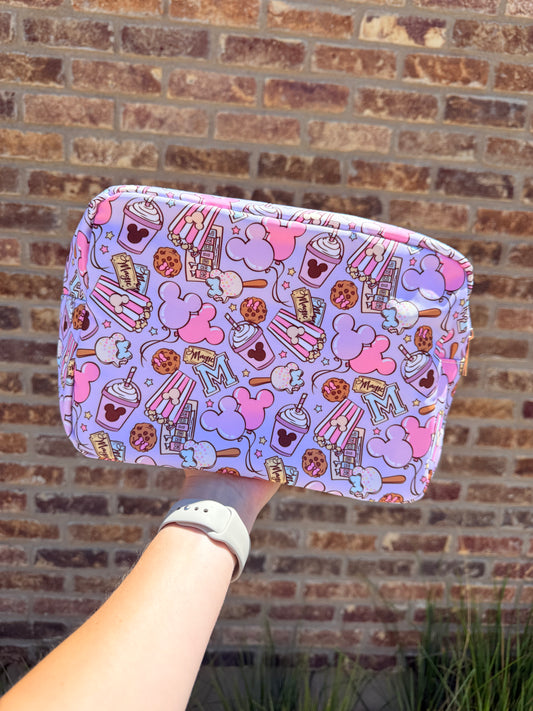 Magical Mouse Snacks XL Zipper Pouch Cosmetics Bag