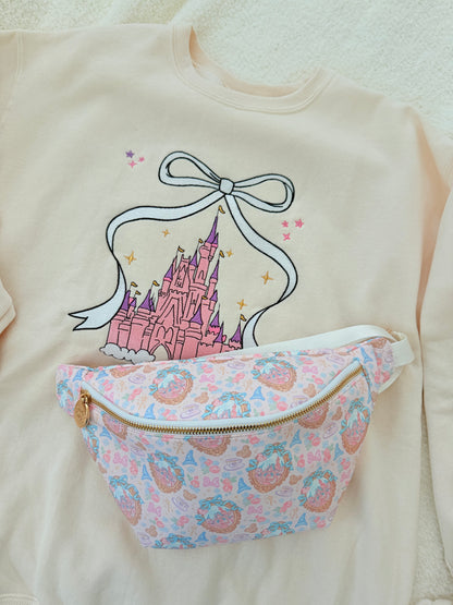 Castle Girly Large Fanny Pack Bum Bag Belt Bag
