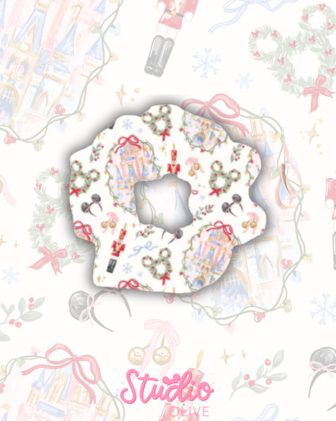 PREORDER Nutcracker Fairytale Satin 2inch Scrunchie