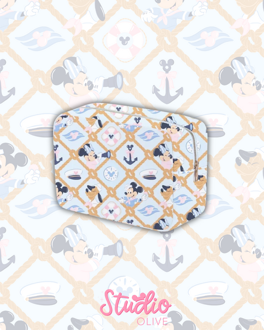 Cruise Magic XL Zipper Pouch Packing Cube Cosmetics Bag - Exclusive to Studio Olive