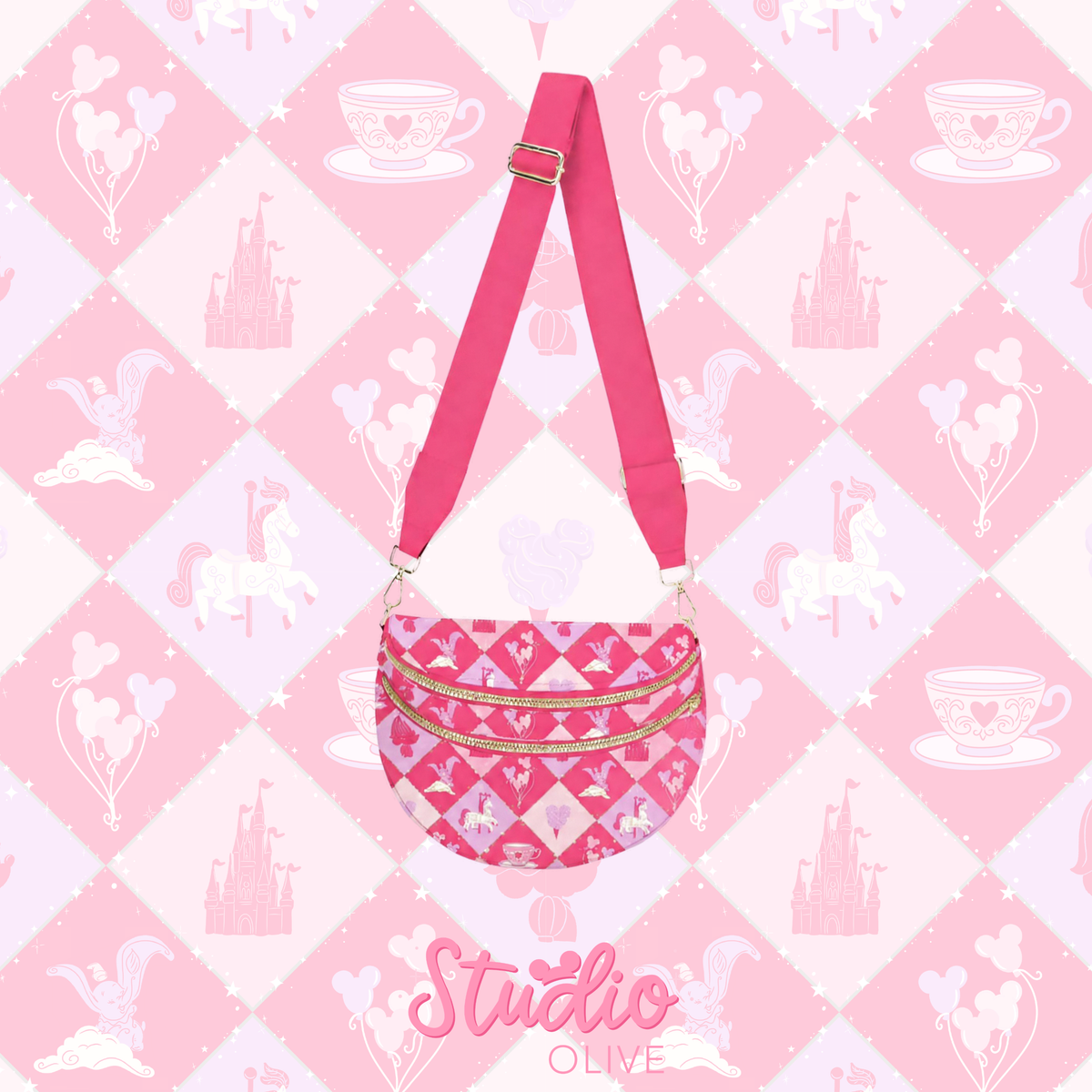 Fantasyland Bundle - Crossbody Bag, Cup Sleeve, Small and XL Pouch