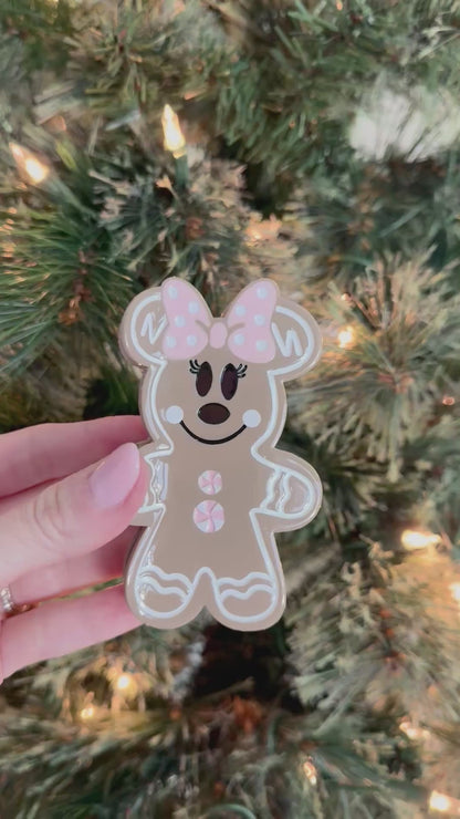 Gingerbread Cutie Holiday Claw clip