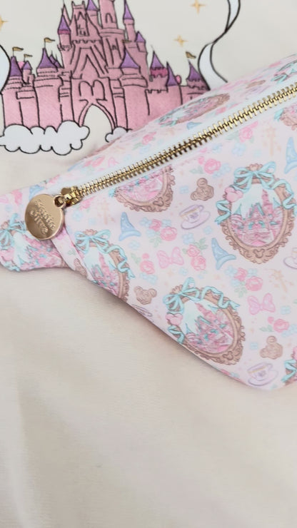 Castle Girly Large Fanny Pack Bum Bag Belt Bag