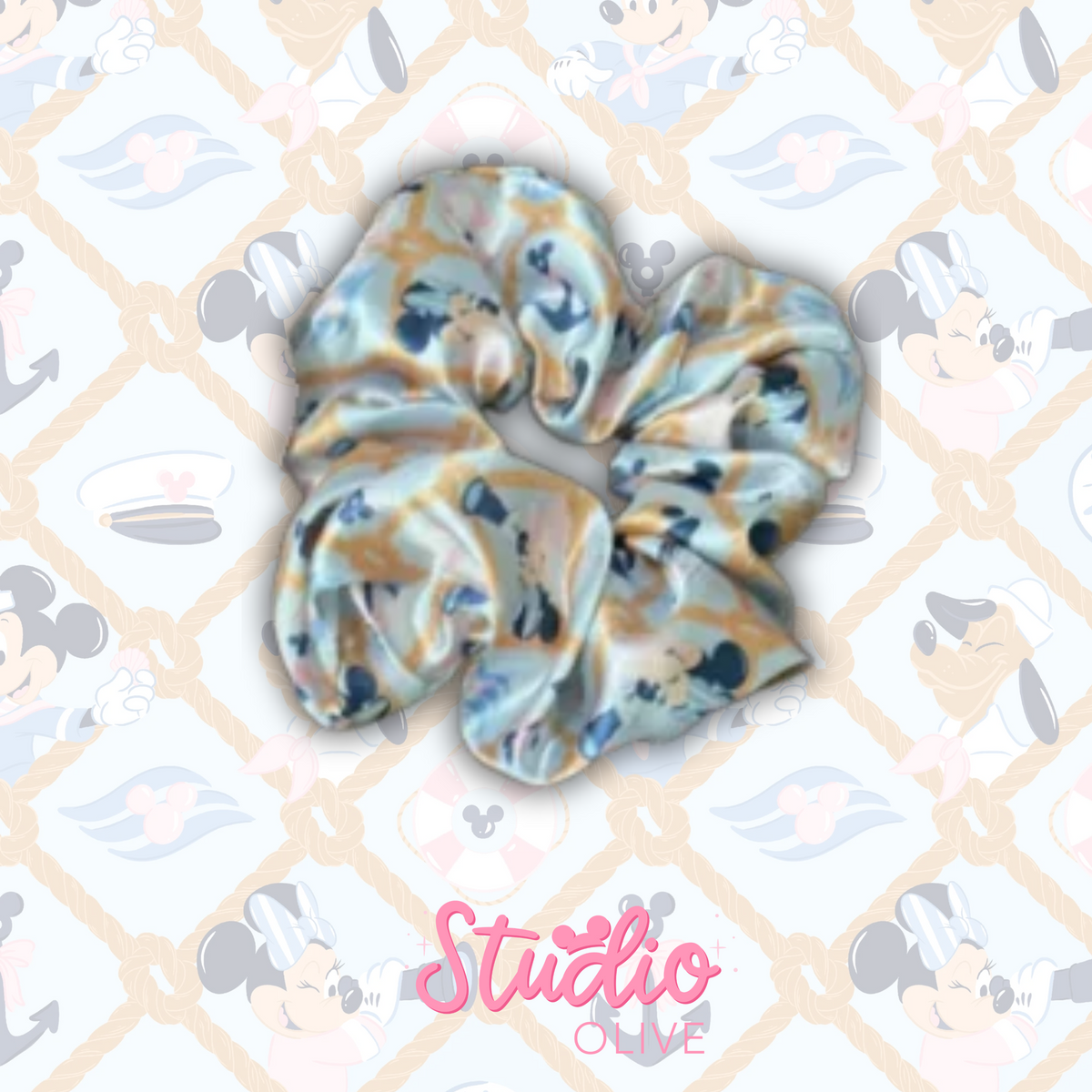 PREORDER Cruise Magic Satin 2inch Scrunchie